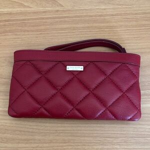 Kate Spade Red Quilted Wristlet
